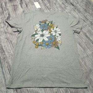 Goodfellow & Co Men's Unisex Heather Gray‎ Floral Graphic T-Shirt - Size M - New